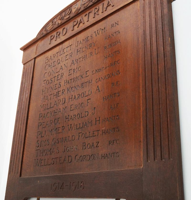 1914-1918 Price's Honours Board